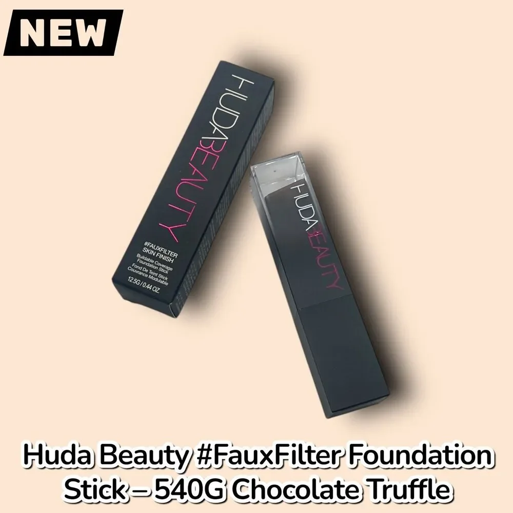 New Huda Beauty #FauxFilter Skin Finish Buildable Coverage Foundation Stick – 54